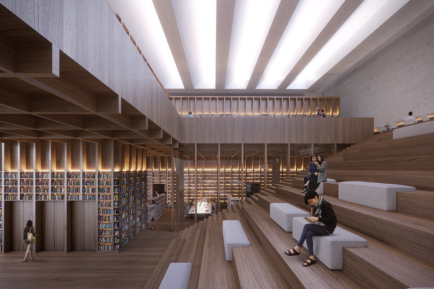2019-ųjų pabaigoje P. Korėjos architektūros institutas paskelbė tarptautinį konkursą geriausiai Kvandžiu miesto pagrindinės bibliotekos pastato architektūrinei idėjai išrinkti.<br>Architektų vizual.