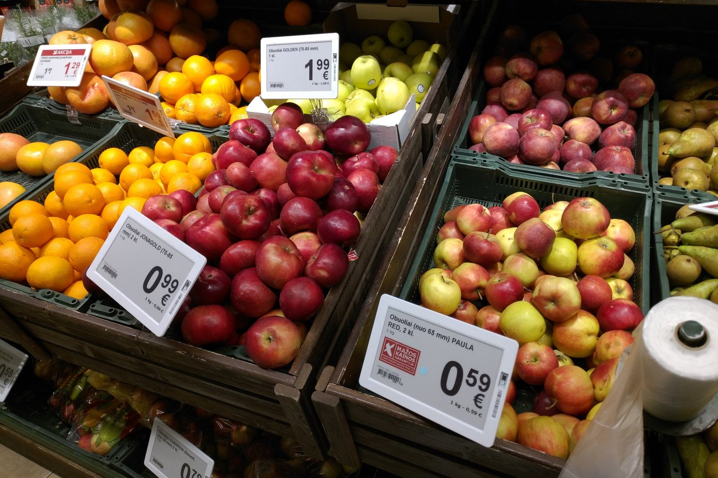 Obuolių kainos šį sezoną maždaug trečdaliu didesnės. <br>A.Srėbalienės nuotr.