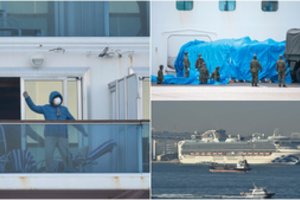 Gyvenimas karantinuotame laive: koronavirusas plinta toliau, žmonės – lyg įkaitai