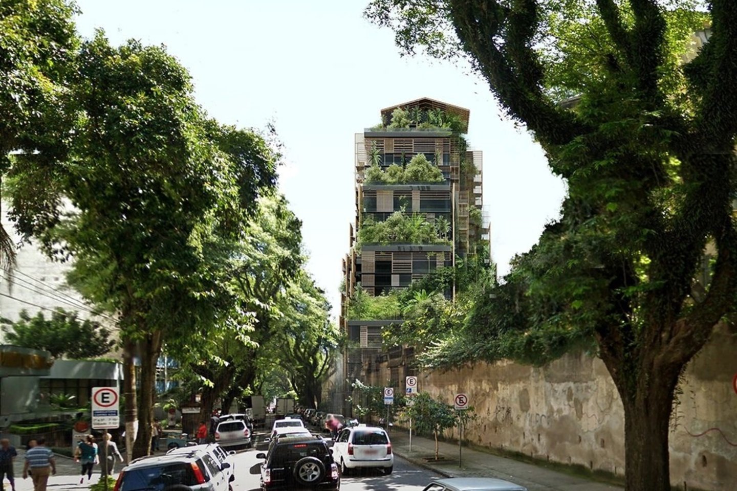 San Paolo raudonmedžio bokštas, sukurtas „Ateliers Jean Nouvel“.<br>Ateliers Jean Nouvel / archdaily.com vizual.