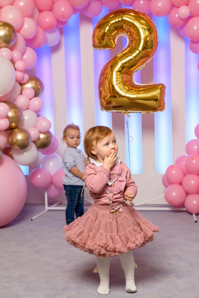 Danieliaus Bunkaus ir Viktorijos Siegel dukrelės Nikolės gimtadienio akimirkos.<br>D.Kučio nuotr.