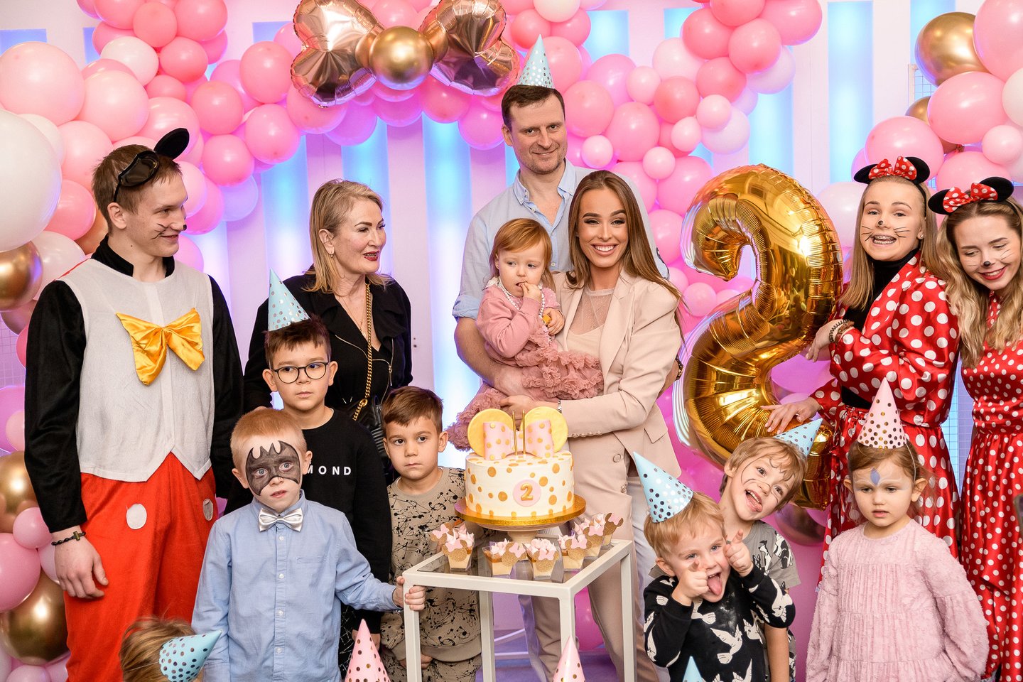 Danieliaus Bunkaus ir Viktorijos Siegel dukrelės Nikolės gimtadienio akimirkos.<br> D.Kučio nuotr.