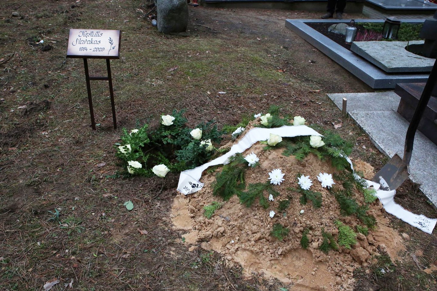  K.Navakas palaidotas Petrašiūnų kapinėse.<br> M.Patašiaus nuotr.