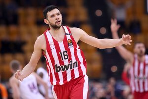 Eurolygos rungtynės Pirėjuje „Olympiakos“ įveikė ASVEL krepšininkus 