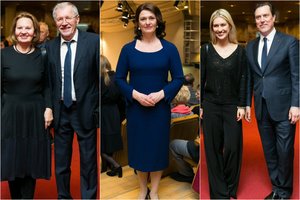 Maestro Gintaras Rinkevičius 60-mečio jubiliejų pasitiko scenoje: sveikino politikos ir kultūros elitas