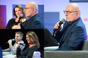 Andrius Tapinas ir Inga Valinskienė pristatė jųdviejų romaną: idėja kilo Arūnui Valinskui