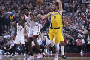Tragiškas „Pacers“ pasirodymas: „Raptors“ sutriuškino jį rekordiniu skirtumu, net ir D. Sabonis nepadėjo