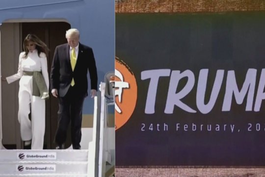 Donaldas Trumpas pradėjo pirmąjį oficialų vizitą Indijoje