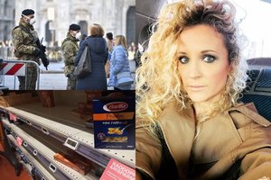 Koronaviruso išgąsdintoje Italijoje gyvenanti Edita Daniūtė: „Čia – totali panika“