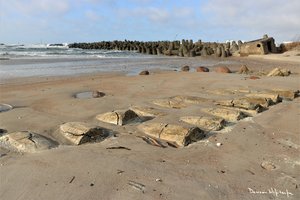 Po audros Baltijos jūros pakrantė Klaipėdoje atvėrė įstabų istorinį radinį