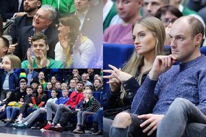 Lietuvos rinktinės rungtynėse – žinomi veidai: komandą palaikė G. Nausėda su žmona