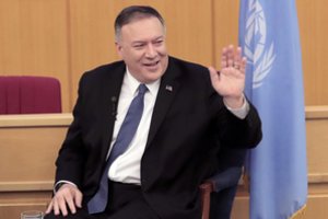 M. Pompeo: Iranas turi „sakyti tiesą“ apie koronavirusą