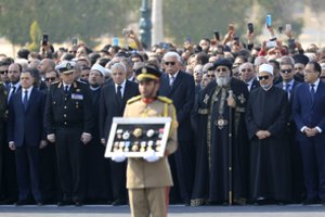 Egipte vyksta H. Mubarako laidotuvės