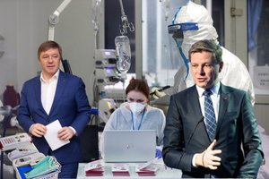 Apie koronaviruso neišvengiamybę skelbęs R. Šimašius kirto R. Karbauskiui dėl pareiškimo