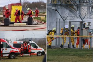 Didžiulės pratybos „Achemoje“: pademonstruota, kaip atremti galingą cheminę avariją