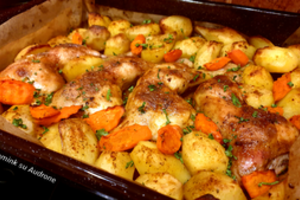 Kepti vištienos ketvirčiai su česnakais: receptas, kuriuo verta dalintis 