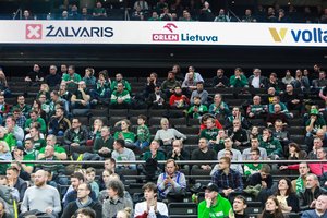 „Žalgirio“ rungtynes Kaune stebėjo mažiausiai žiūrovų šį sezoną – arenoje nepasirodė apie 6 tūkst. žmonių