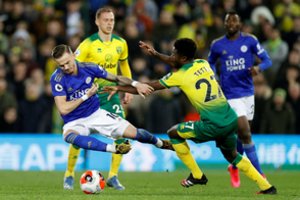 Anglijoje dėl prizinių vietų kovojantis „Leicester“ klubas nusileido lygos autsaideriui