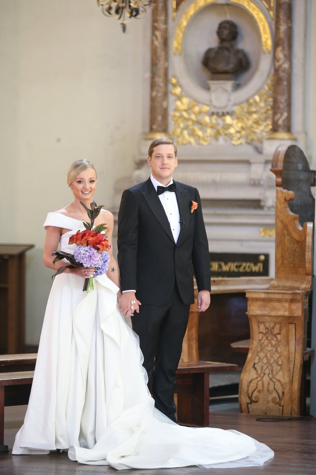 Ugnės ir Mariaus Siparių vestuvių akimirka.<br>R.Danisevičiaus nuotr.