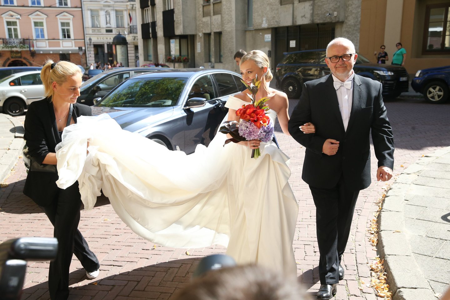 Ugnės ir Mariaus Siparių vestuvių akimirka.<br>R.Danisevičiaus nuotr.