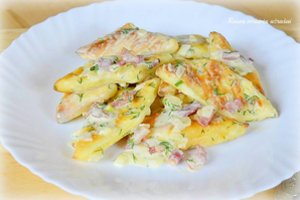 Purūs ir minkštučiai orkaitėje kepti švilpikai su gardžiu padažu 