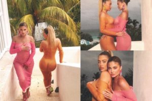 Kylie Jenner pasipuošė permatoma suknele: slapčiausias vieteles dengė rankomis