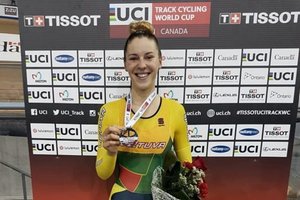 Dviratininkė Olivija Baleišytė verčia naują karjeros puslapį