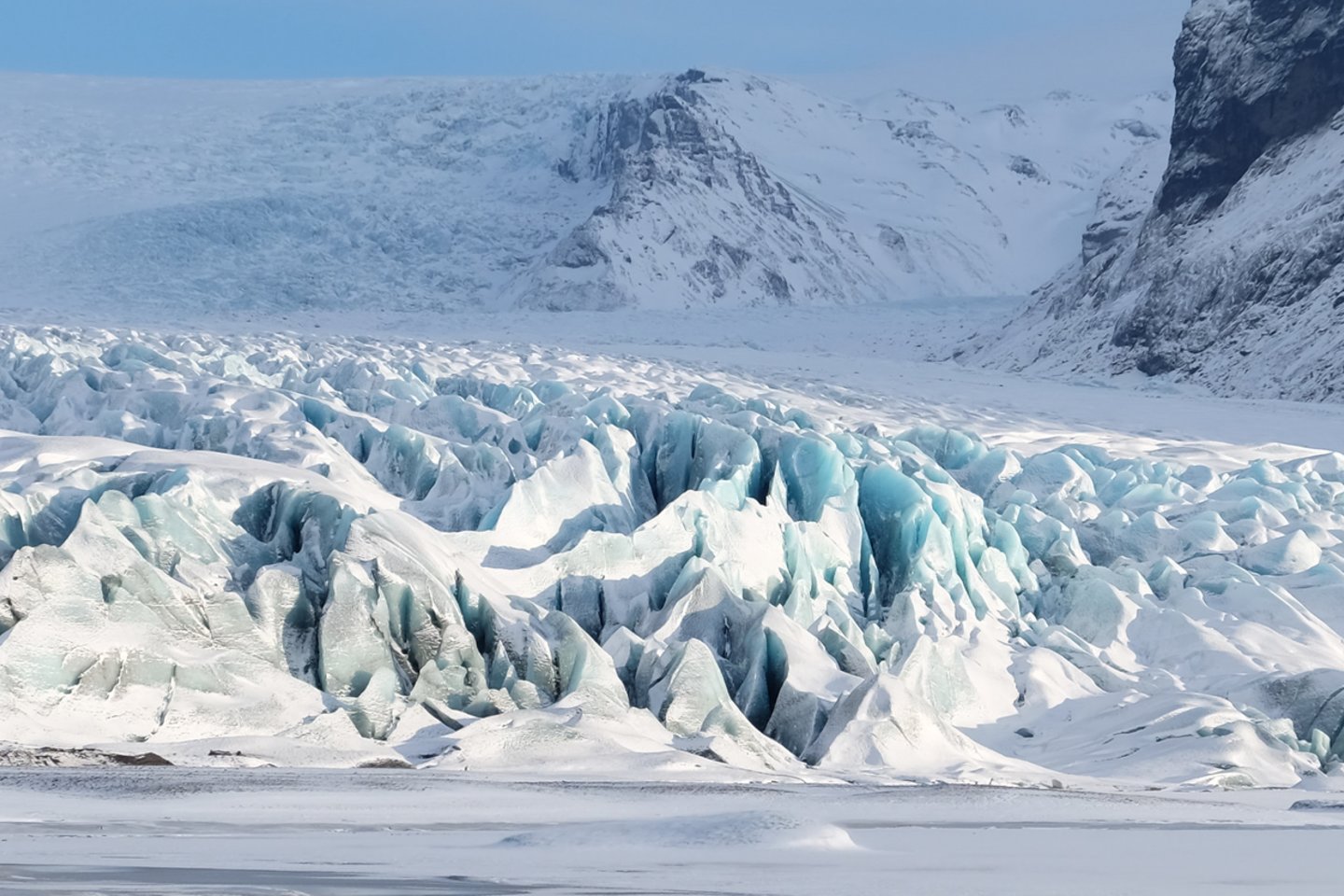  Svínafellsjökull ledynai.<br> S. Mackevičiaus nuotr.