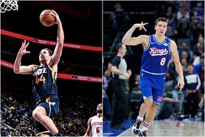 NBA arenose praėjusią naktį siautėjo bendrapavardžiai iš Europos – kroatas ir serbas Bogdanovičiai