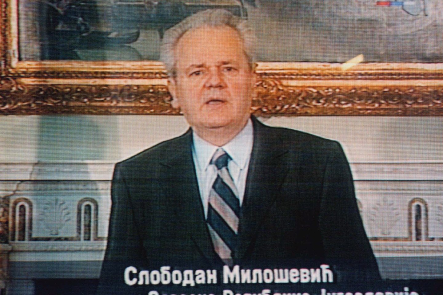 1989–1997 m. Serbijos prezidentas Slobodanas Miloševićius.<br>AP/Scanpix nuotr.