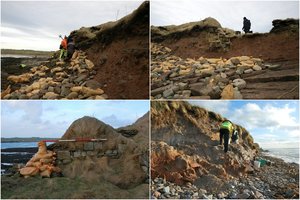 Gamtos stichija atvėrė senovinius kapus