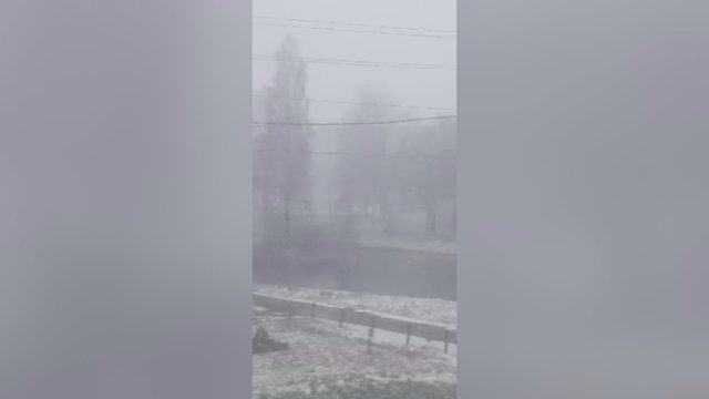 Žiūrovė pasidalijo vaizdais iš Raseinių – žemė klojasi sniegu