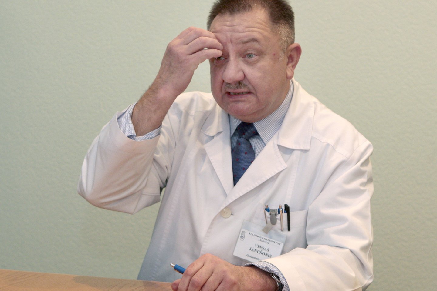 Klaipėdos universitetinės ligoninės vyr.gydytojas Vinsas Janušonis<br>R.Jurgaičio nuotr.
