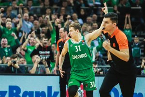 R. Jokubaitis – apie „Žalgirio“ rūbinės taisykles, debiutą rinktinėje ir sunkias Šaro pamokas