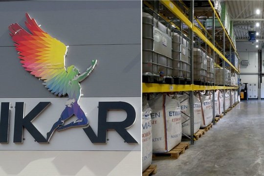 Incidentas Kėdainiuose: virš naujos gamyklos – geltonų dūmų stulpas