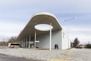 Duris atvėrė naujoji Vilkaviškio autobusų stotis