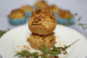 Avižiniai keksiukai su bananais tiks ir pusryčiams, ir sveikam desertui