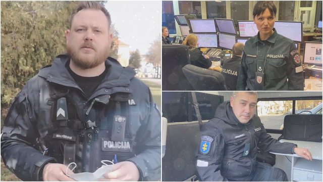 Lietuvos policininkai gyventojų prašo likti namuose: geriau nei kaukė apsaugo jūsų atsakingumas