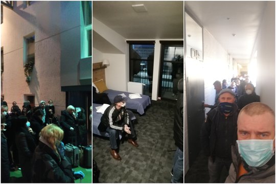 Į viešbučius uždaryti žmonės papylė skundų ir vaizdų: karantine – ir moteris su 9 mėnesių kūdikiu