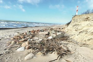 Lietuvos ir Latvijos sieną stumia Baltijos jūra