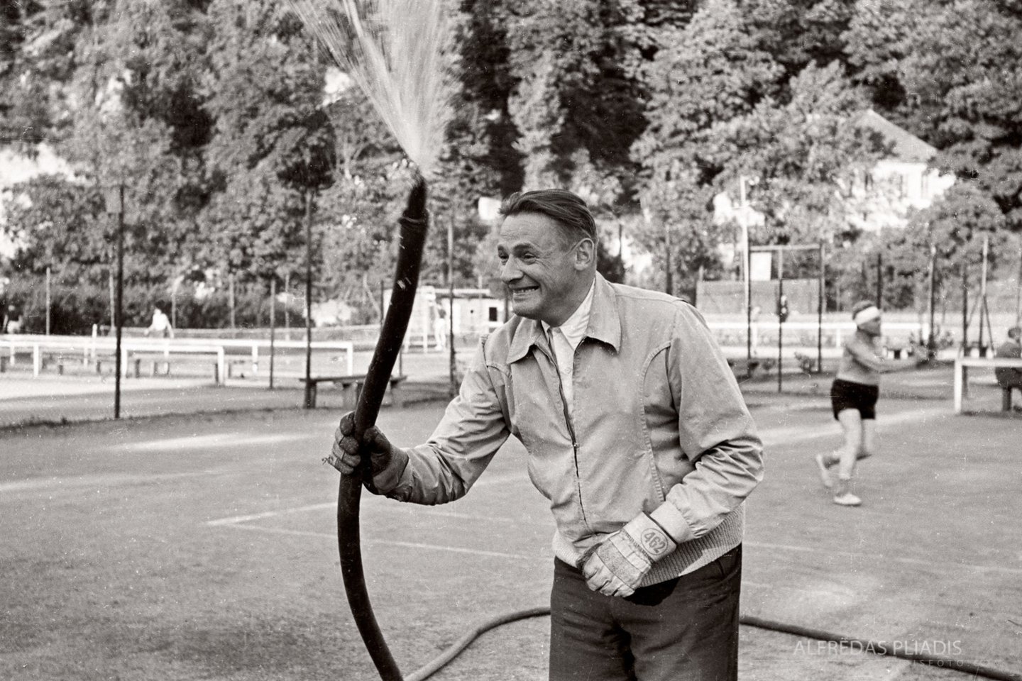  Vilniaus Sereikiškių teniso kortai (1960 m.)<br> A.Pliadžio nuotr.