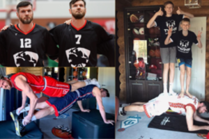 Karantinas skatina kūrybingumą: broliai Lavrinovičiai pasidalino treniruočių vaizdais iš namų