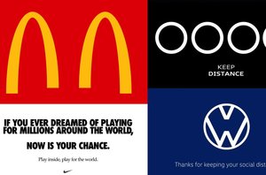Dėl koronaviruso savo logotipus pakeitę „Audi“ ir „McDonald's“ siunčia žinią