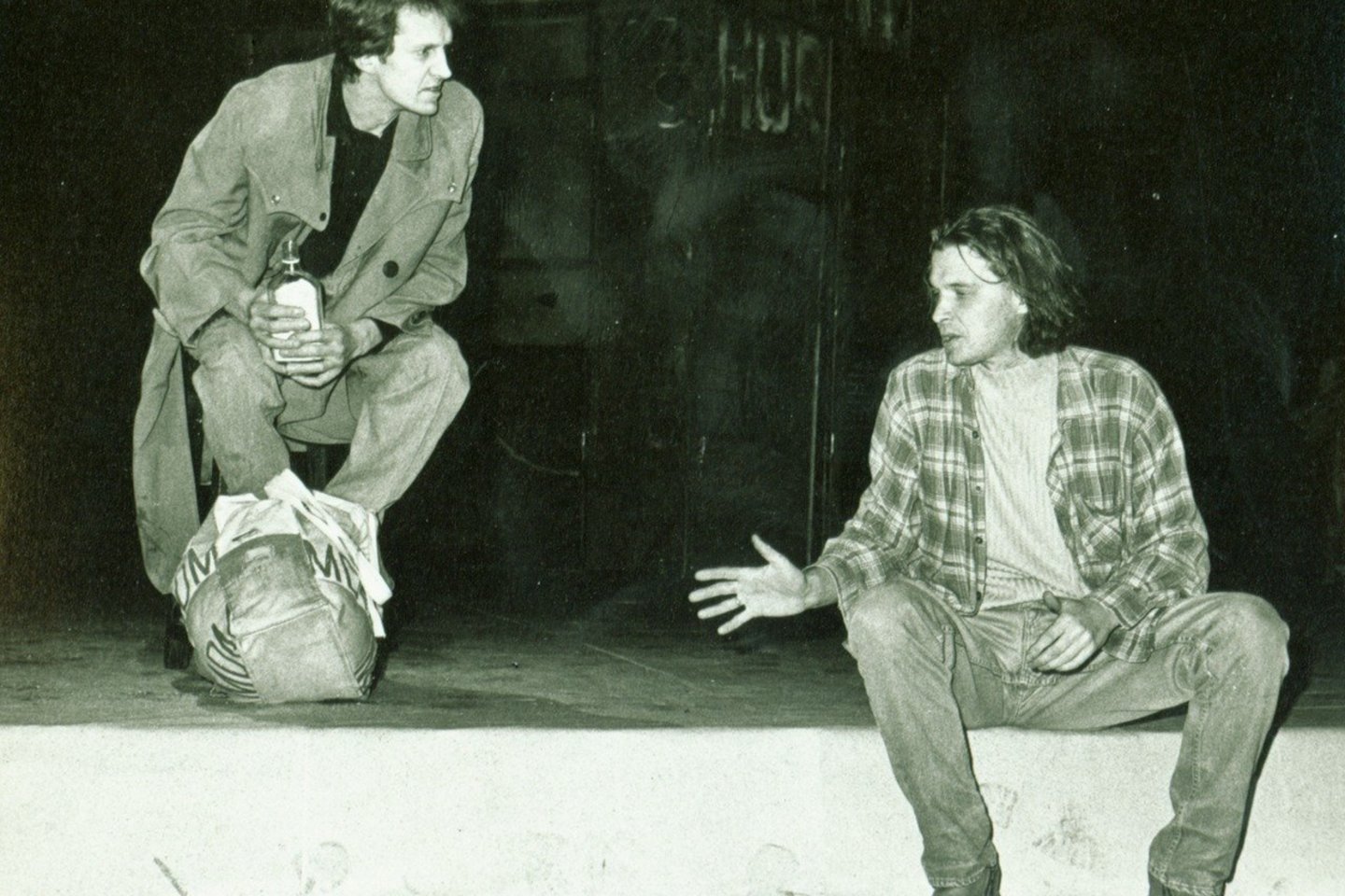 Ramučio Rimeikio režisuotas spektaklis „Proto melas“, 1994 m.<br> D.Matvejevo nuotr.