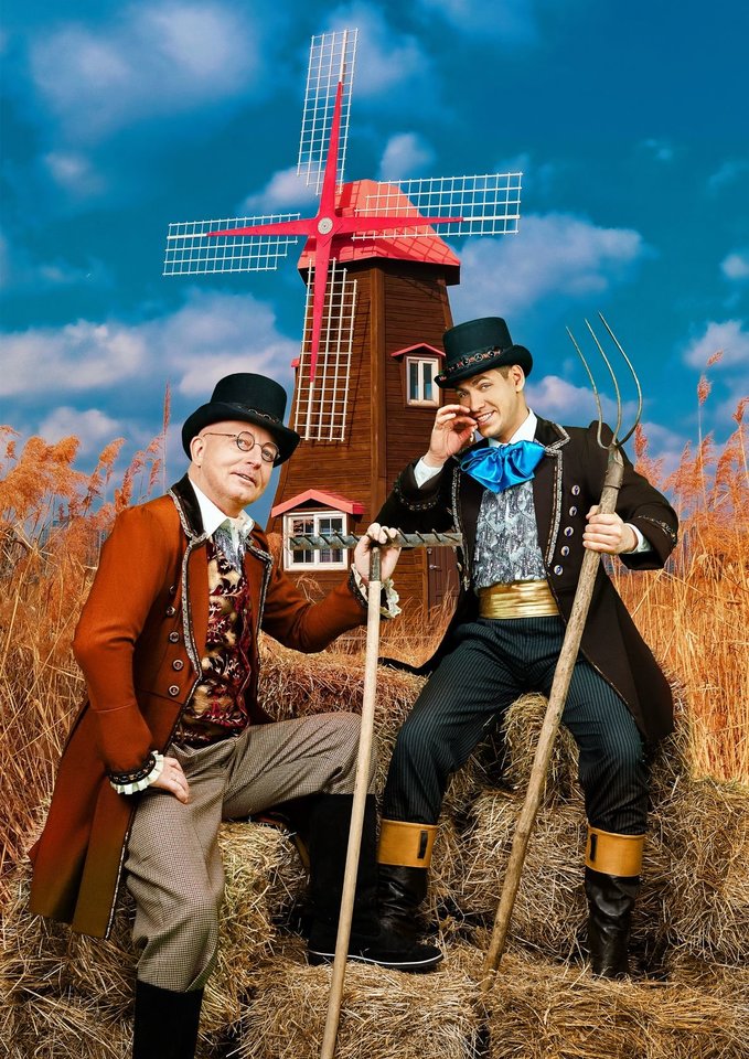 Arūnas Valinskas ir Justinas Jankevičius.<br>TV3 nuotr.