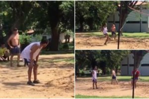 Paragvajuje kalintis Ronaldinho pralaimėjo tinklinio dvikovą prieš žudiką ir vagį