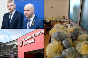 Kauno klinikinės ligoninės medikai: vienkartinės priemonės – savaitei, o respiratorių net rankose nėra turėję