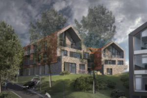 Užupyje ant kalno kils daugiabutis – pirkėjus vilios įspūdingais vaizdais pro langą