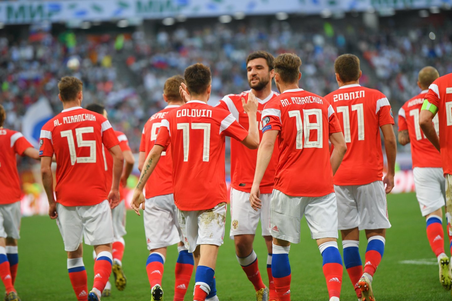 Rusijos futbolo sąjunga pranešė, kad neteko rinktinės aprangos už 3,5 mln. rublių<br>Scanpix.com nuotr.