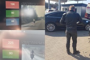 Policija nusitaikė į motociklininkus: kai kuriems teks iki kito pavasario statyti juos į garažus